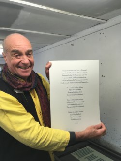 Hand produced poem - hot off the press - JJ Middleway - Enchanting the Void